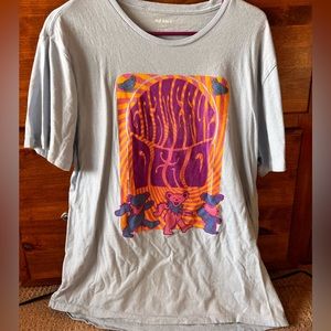 Light Blue Grateful Dead Band Tee